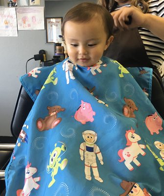 Ready for his 1st haircut