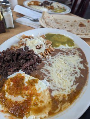 Divorciados with Barbacoa and Flour Tortilla