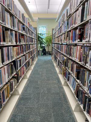 A section of our Fiction Stacks, located on the first floor.