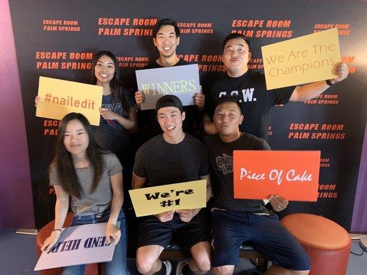 Escape room with the young adults