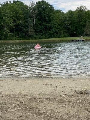 Nice swimming lake.