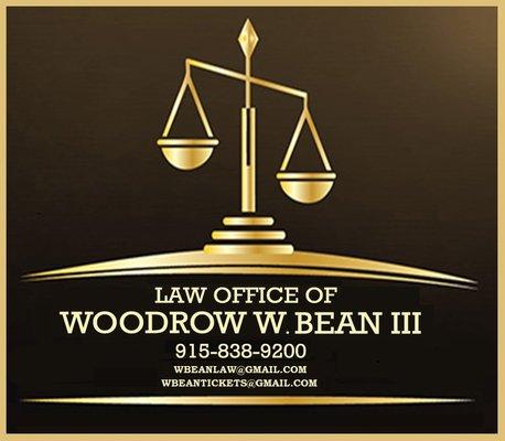 Law Office  Of  Woodrow W. Bean III  2601 Montana  El Paso, Texas 79903 915-838-9200