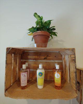 Hemp infused Shampoo & Conditioner are available at Jensy Organics .