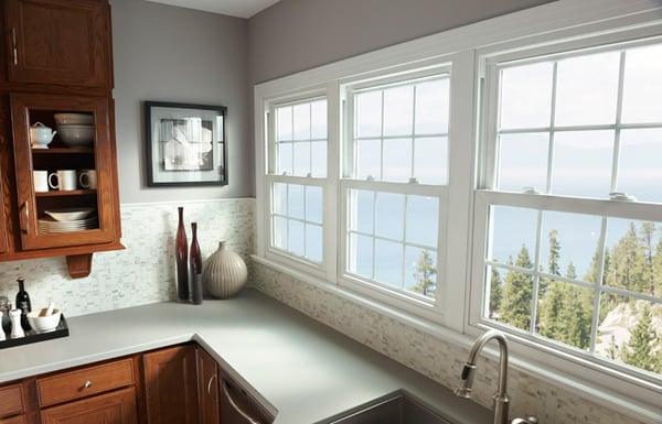 Custom "Double Hung" Vinyl Windows