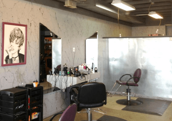 Inside the salon