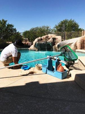 Swimhappy Pool Care Professsional - Daniel Reyes - Weekly chemical testing.