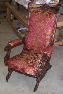 New life brought to this antique rocker