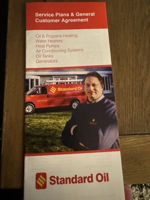 Pamphlet that came with the bill for the service plan that cost almost $700 which I thought included my generator