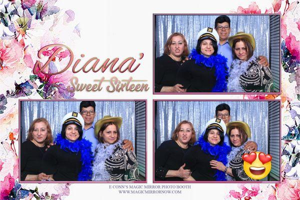 Diana Sweet 16 w/E Conn's Magic Mirror & Social Sharing Station