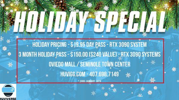 Holiday Special on Huvi's gaming PC's RTX 3090's with 16 Gigs of RAM.  All of the  popular games.