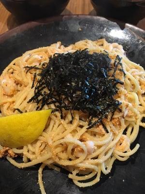 Mentaiko and ika pasta