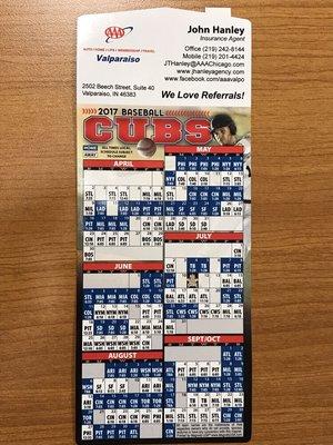 Check out our new Fridge Magnets!  Go Cubbies!!