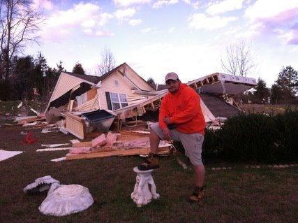 Thankfully nobody was injured.  We helped clean up the mess after a tornado touched down.