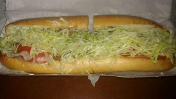 Small steak sub, LTM and fried onions