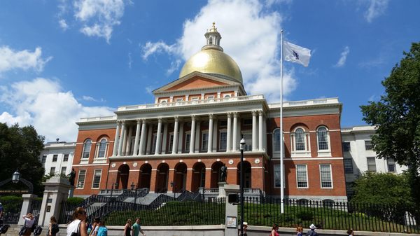 The Massachusetts State House.