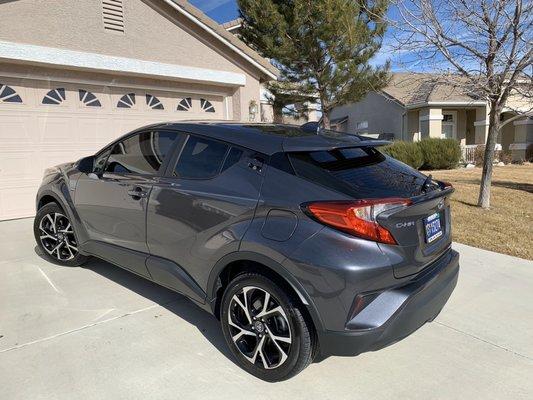 2019 Toyota C-HR (tiny by Custom Window Tint)