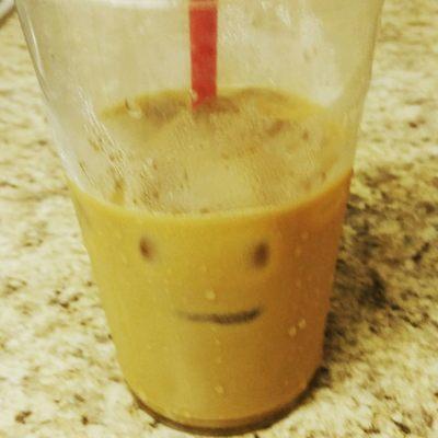 Happy coffee. Iced latte