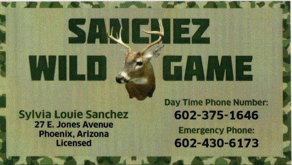 Sanchez Wild Game Processors