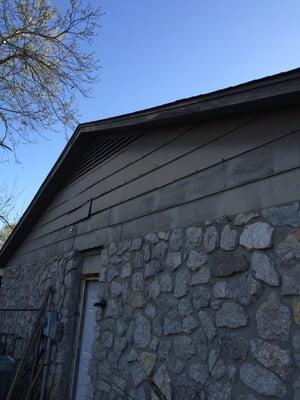 this siding was so bad i thought it would fall off before we got to it.