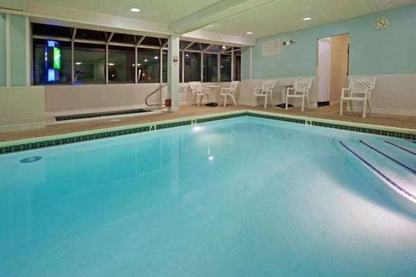 Indoor heated pool and hot tub.