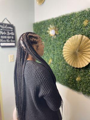 Large Fulani braids