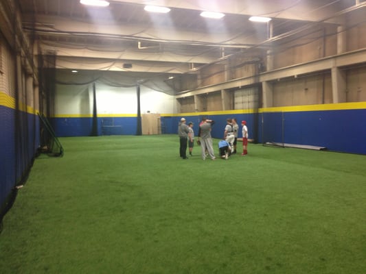 Check out our 8,000 sq ft facility. Our facility is great for Baseball, Soccer, Lacrosse, Soccer and many other indoor activities.