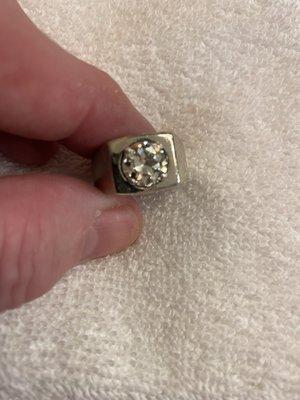 Original stone purchase turned into wedding ring