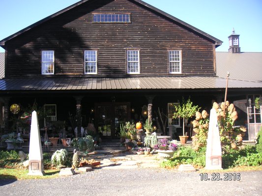 The store, set back from the road