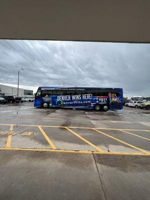 Saratoga Casino Shuttle Bus Wrapped Bus - by Ramblin Express