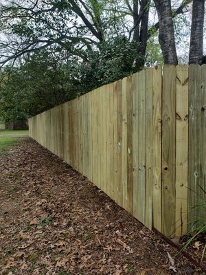 New fence.
After.