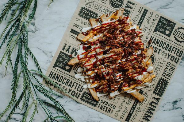 Chicken, Bacon, Ranch Loaded Fries