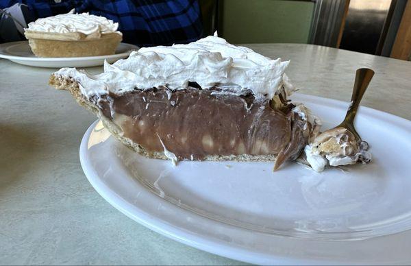 Peanut butter chocolate pie