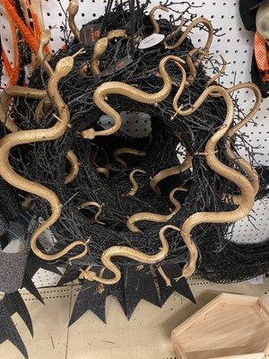 Halloween time! Snake wreath