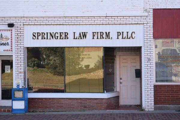 Front of Springer Law Firm, PLLC in Madisonville, Kentucky