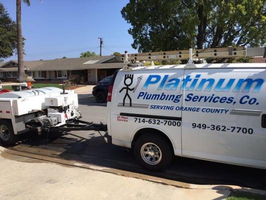 Albert for Platinum Plumbing comes sooner than expected and took care of our kitchen sink issues quickly and very professional.