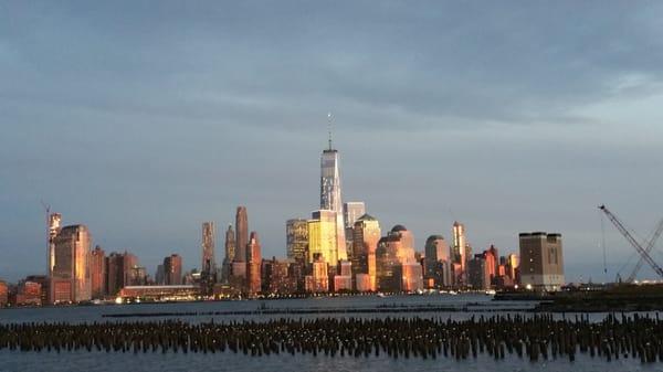 Evening view from Hoboken train station