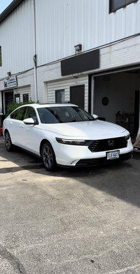 New 2024 Honda Accord came in a full interior/exterior detail.