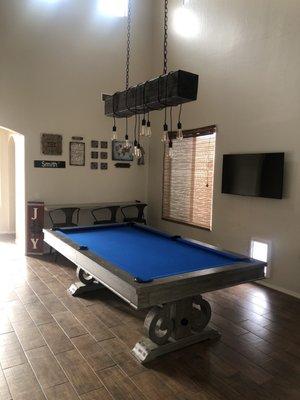 Pool table lighting