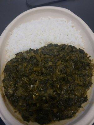 Palak Paneer & Rice