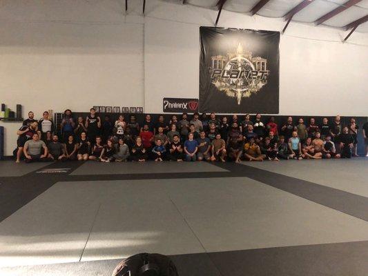 Just a 101/MMA class on a Friday, open mat was right after.