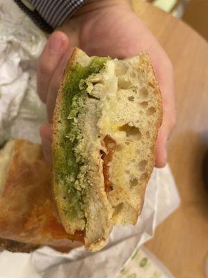 Grilled Chicken Pesto Sandwich