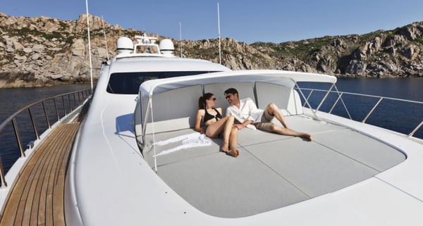 Enjoy a drink and some sun on your own private yacht.