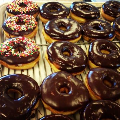 Chocolate glazed donuts!