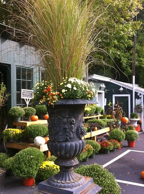 Planters designed with Autumn in mind at Frogtown Farms.