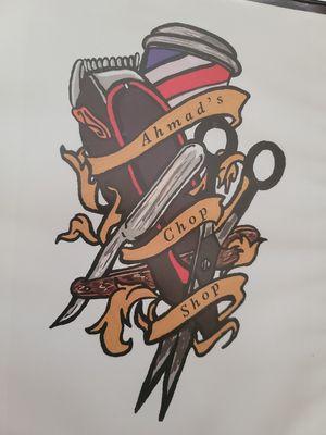 Ahmad's Chop Shop Barbershop logo