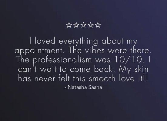 A 5 Star Review from our lovely client!