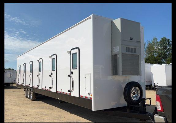 Bunk house Trailer preparing before the Hurricane in the state of Florida.