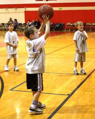 Upward Basketball is for children in K-8th grade.