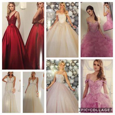 Vestidos de Boda, Quinceañeras y Prom. Dresses for weddings, Quinceañera, and Prom.