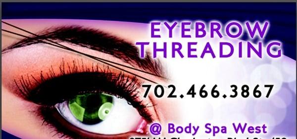 Deep Eyebrow Threading @ Body Spa